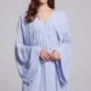 Cheap Waverly Faded Denim Blue Mini Dress Women Loungewear | Dresses
