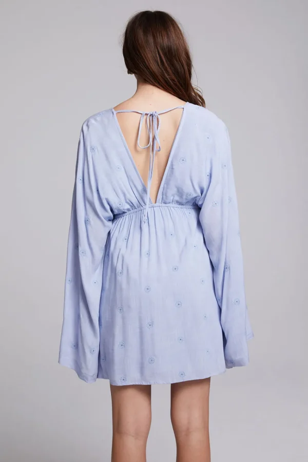 Cheap Waverly Faded Denim Blue Mini Dress Women Loungewear | Dresses
