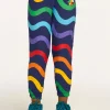 Cheap Wavy Rainbow Slouchy Pant Kids Girls