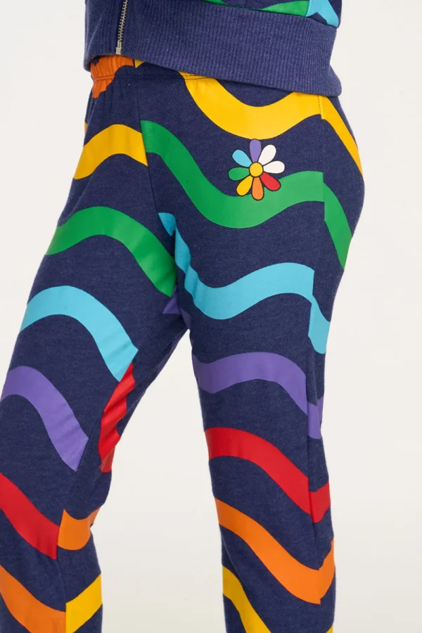 Cheap Wavy Rainbow Slouchy Pant Kids Girls