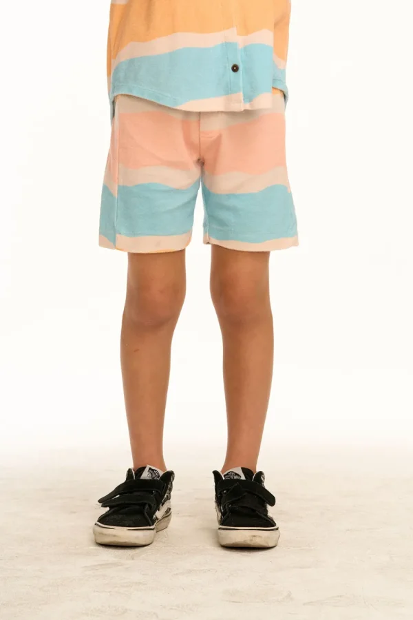 New Welt Wavy Stripe Pocket Shorts Kids/BOY Boys