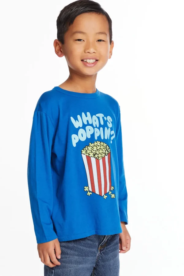 Clearance Whats Poppin' Boys Long Sleeve Crew Neck Tee Kids/BOY Boys