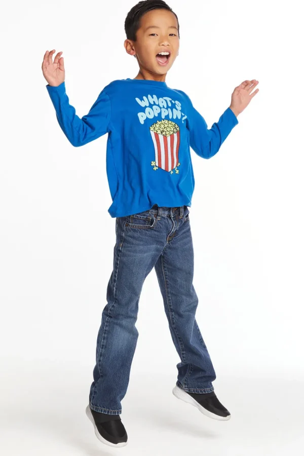 Clearance Whats Poppin' Boys Long Sleeve Crew Neck Tee Kids/BOY Boys