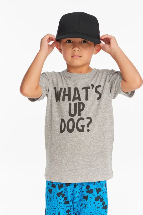 New What's Up Dog Boys Crew Neck Tee Kids/BOY Boys