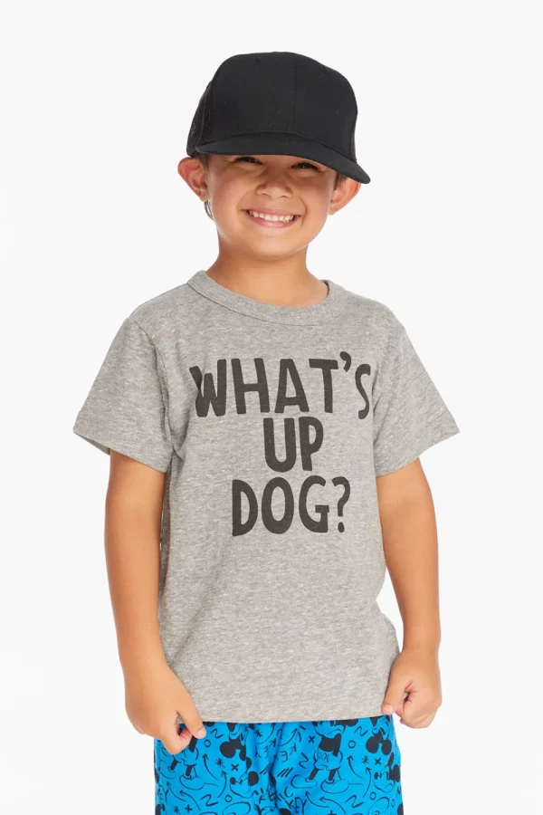 New What's Up Dog Boys Crew Neck Tee Kids/BOY Boys