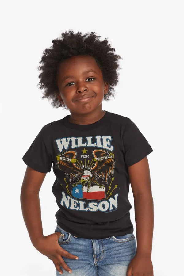Clearance Willie Nelson Born For Trouble Boys Tee Women/Kids/BOY Boys | Music
