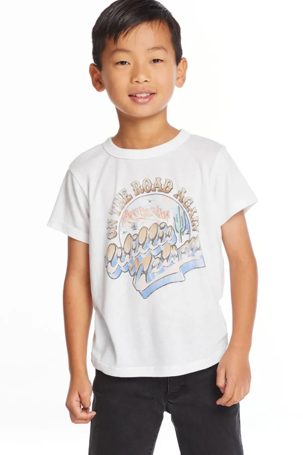 Fashion Willie Nelson On The Road Again Boys Tee Women/Kids/BOY Boys | Music