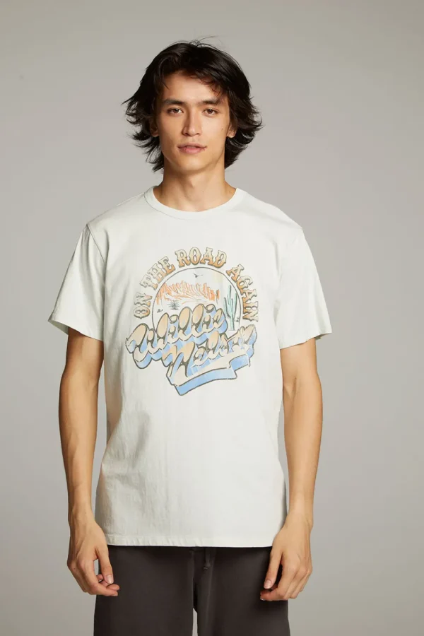 New Willie Nelson On The Road Again Crew Neck Tee Women Tops | Music