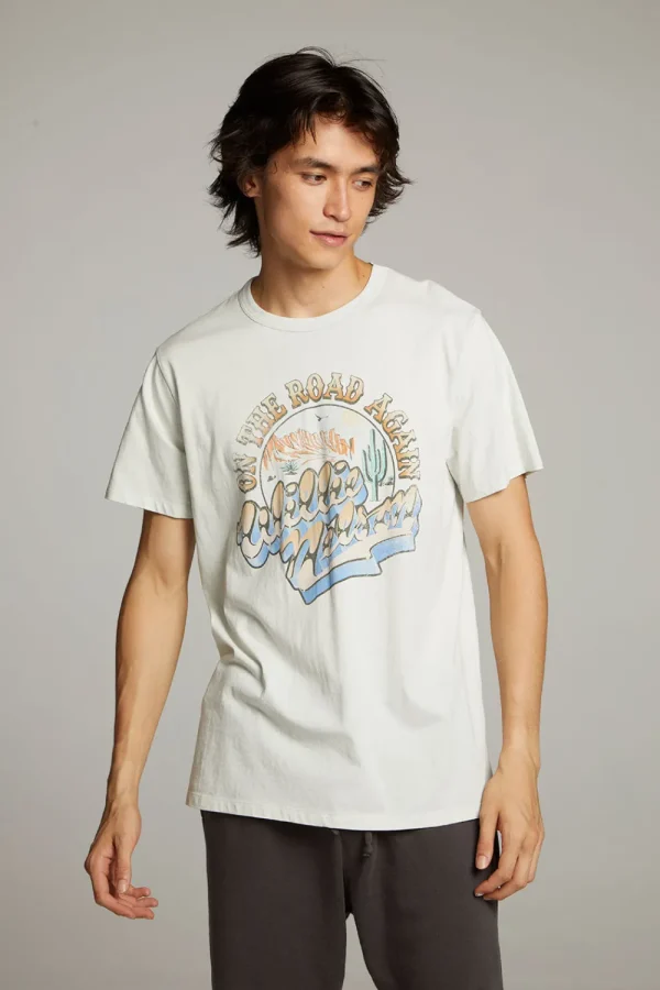 New Willie Nelson On The Road Again Crew Neck Tee Women Tops | Music