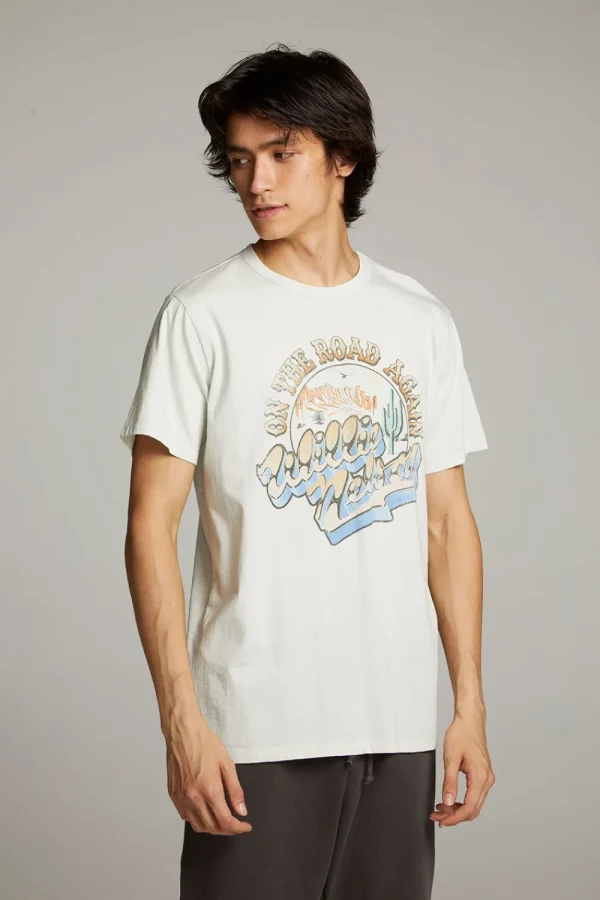 New Willie Nelson On The Road Again Crew Neck Tee Women Tops | Music