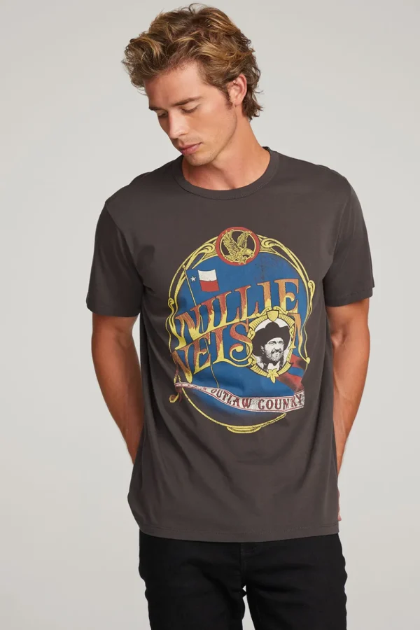 Cheap Willie Nelson Outlaw Country Mens Tee Women Tops | Music