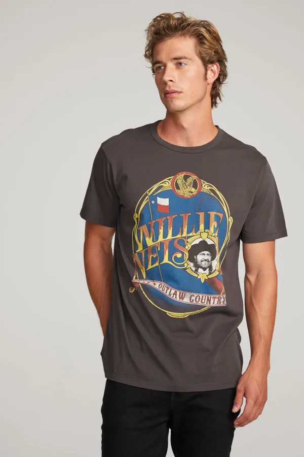 Cheap Willie Nelson Outlaw Country Mens Tee Women Tops | Music
