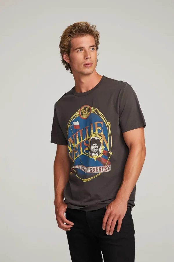 Cheap Willie Nelson Outlaw Country Mens Tee Women Tops | Music