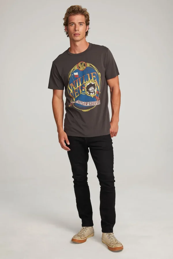 Cheap Willie Nelson Outlaw Country Mens Tee Women Tops | Music