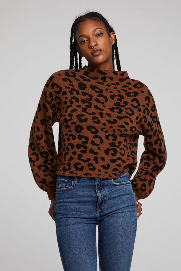 Fashion Willie Old Town Leopard Pullover Women Outerwear | Loungewear