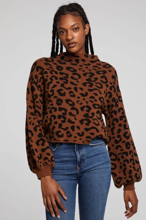 Fashion Willie Old Town Leopard Pullover Women Outerwear | Loungewear