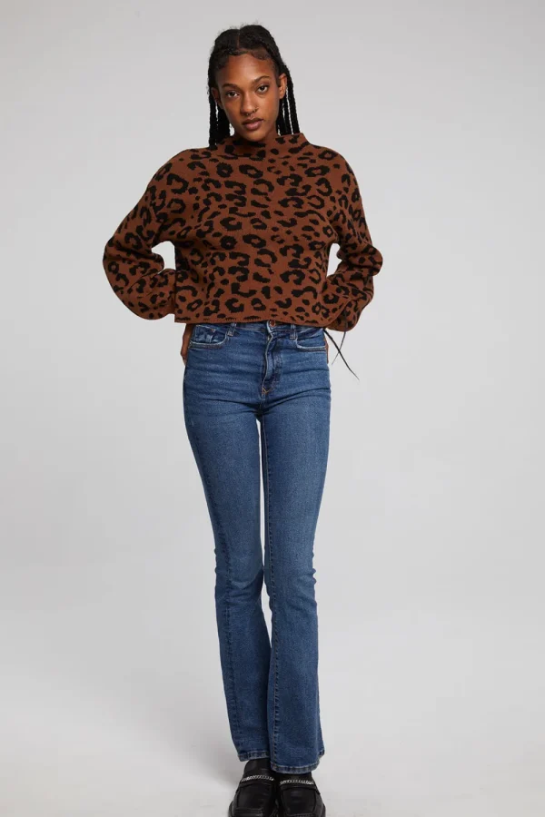 Fashion Willie Old Town Leopard Pullover Women Outerwear | Loungewear