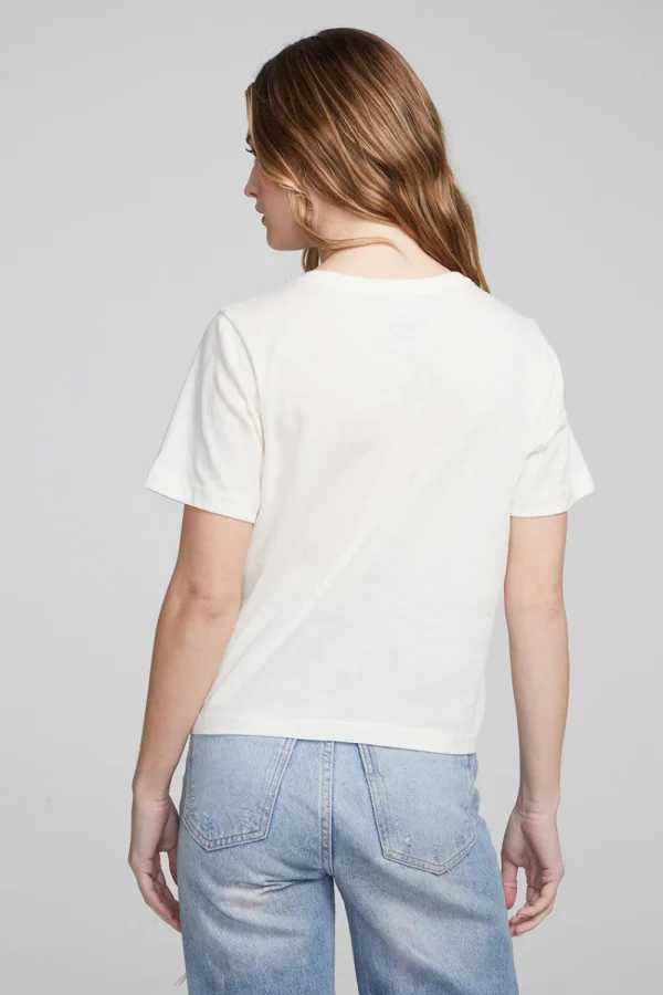 Shop Wine Short Sleeve Embroidery Tee Women Loungewear | Graphics