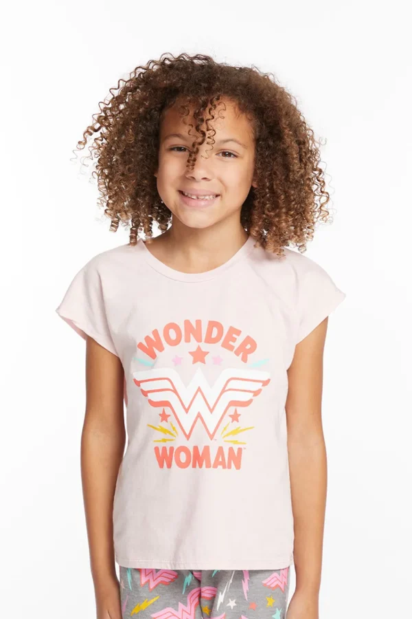 Best Wonder Woman Retro Logo Girls Tee Kids Girls