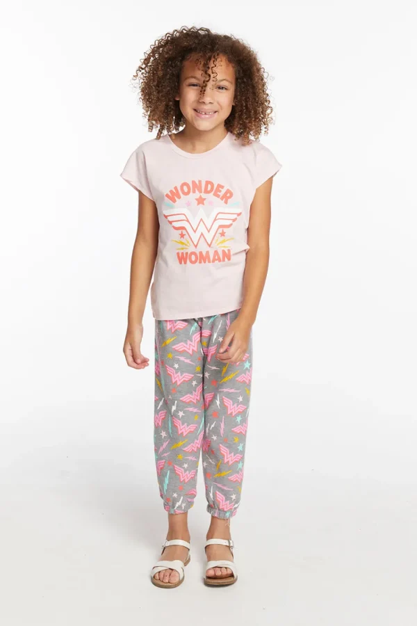 Best Wonder Woman Retro Logo Girls Tee Kids Girls