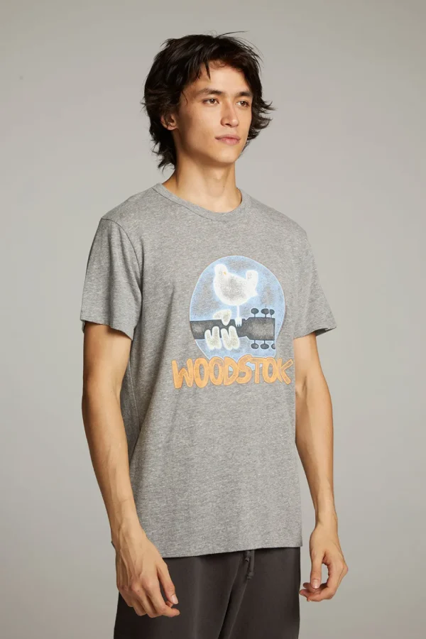 Outlet Woodstock Bird On Guitar Crew Neck Tee Women Tops | Music