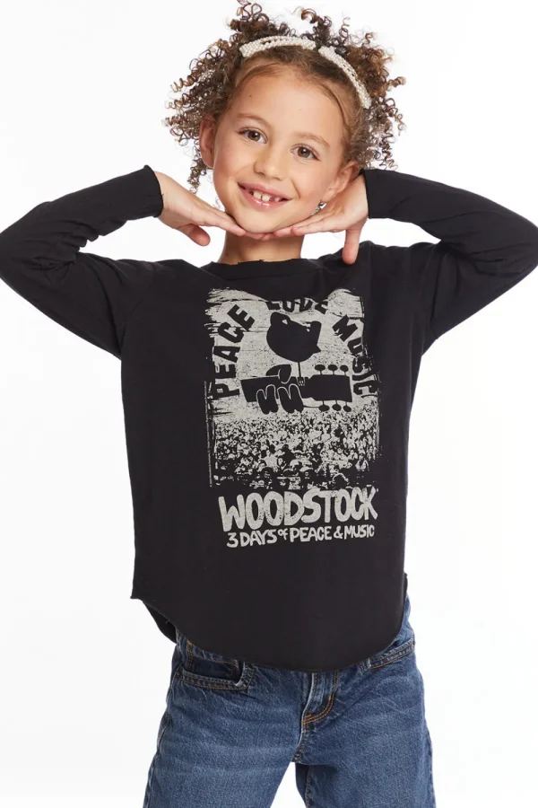 Clearance Woodstock Peace Love Music Girls Long Sleeve Women/Kids Girls | Music