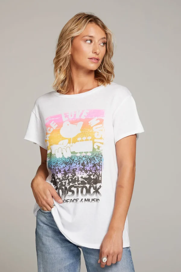 Outlet Woodstock Peace Love Music Tee Women Loungewear | Music