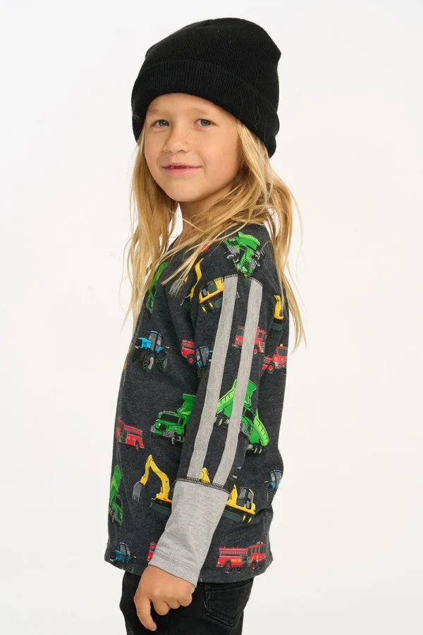 Hot Work Trucks Long Sleeve Kids/BOY Boys