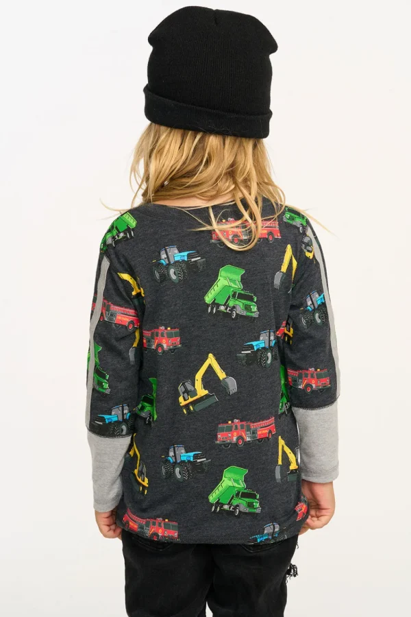 Hot Work Trucks Long Sleeve Kids/BOY Boys