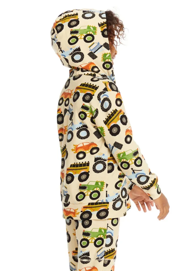 New Zip Up Monster Truck Hoodiee Kids/BOY Boys