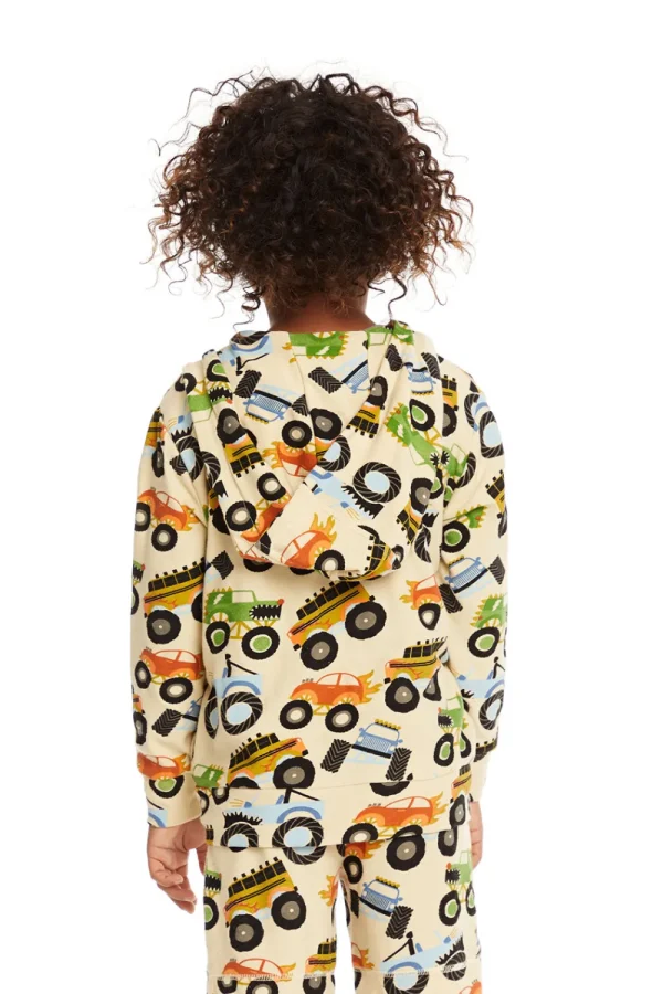 New Zip Up Monster Truck Hoodiee Kids/BOY Boys