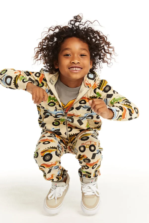 New Zip Up Monster Truck Hoodiee Kids/BOY Boys