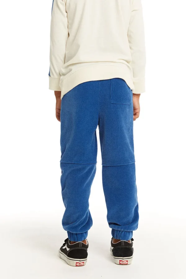 Outlet Zipper Leg Peacock Blue Jogger Kids/BOY Boys