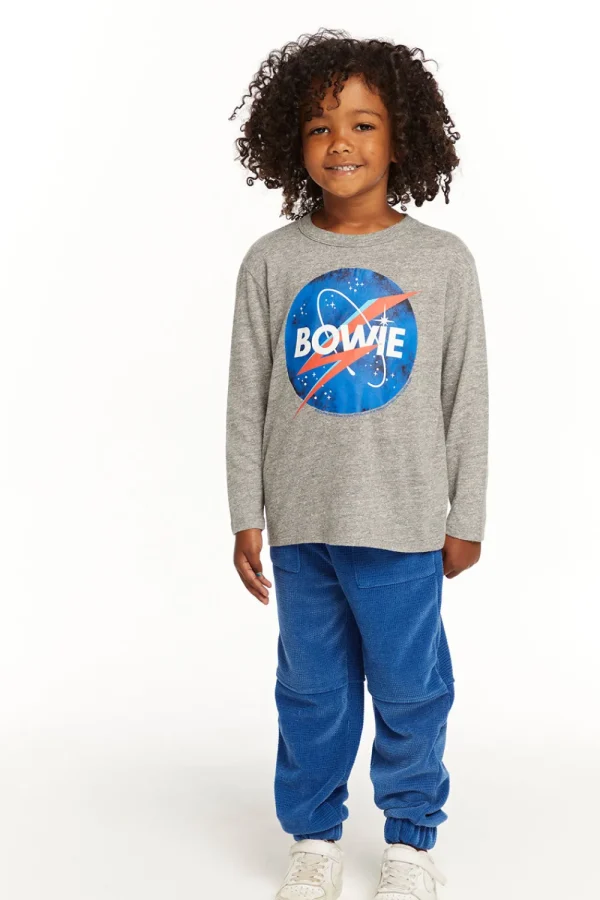 Outlet Zipper Leg Peacock Blue Jogger Kids/BOY Boys