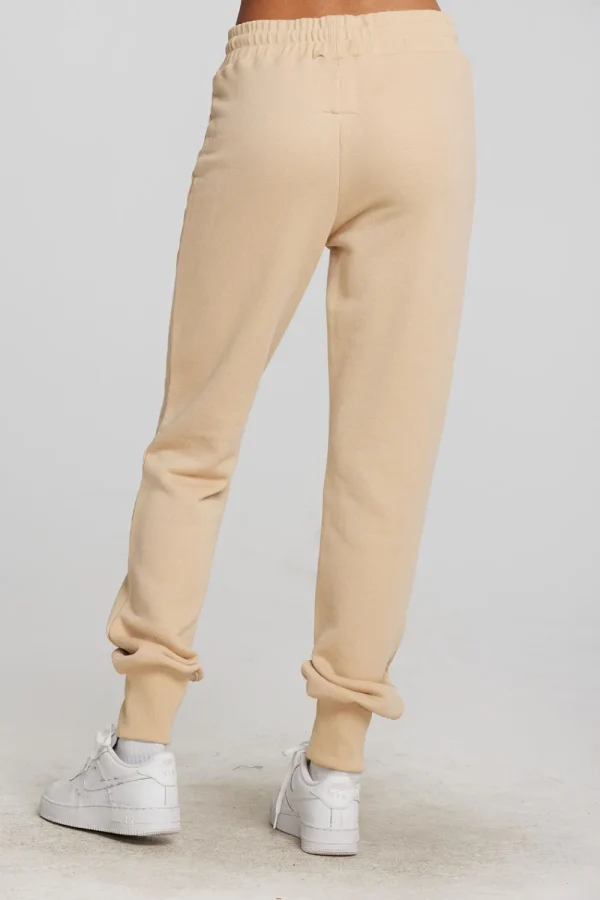 Clearance Zuma Cotton Terry Joggers With Rib And Shoestring Tie Women Loungewear | Bottoms