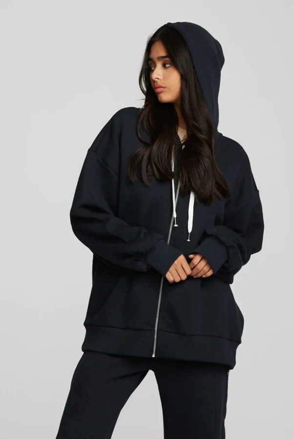 Cheap Zuma Cotton Terry Zip Up Hoodie Women Outerwear | Loungewear