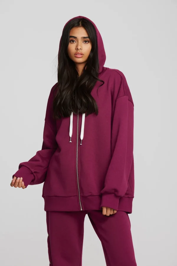 Discount Zuma Cotton Terry Zip Up Hoodie Women Outerwear | Tops