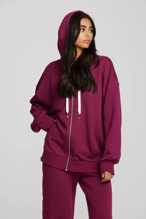 Discount Zuma Cotton Terry Zip Up Hoodie Women Outerwear | Tops